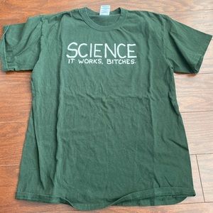 Vintage science funny parody shirt size medium
